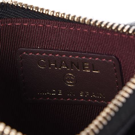 chanel 4 key holder|chanel card holder zip around.